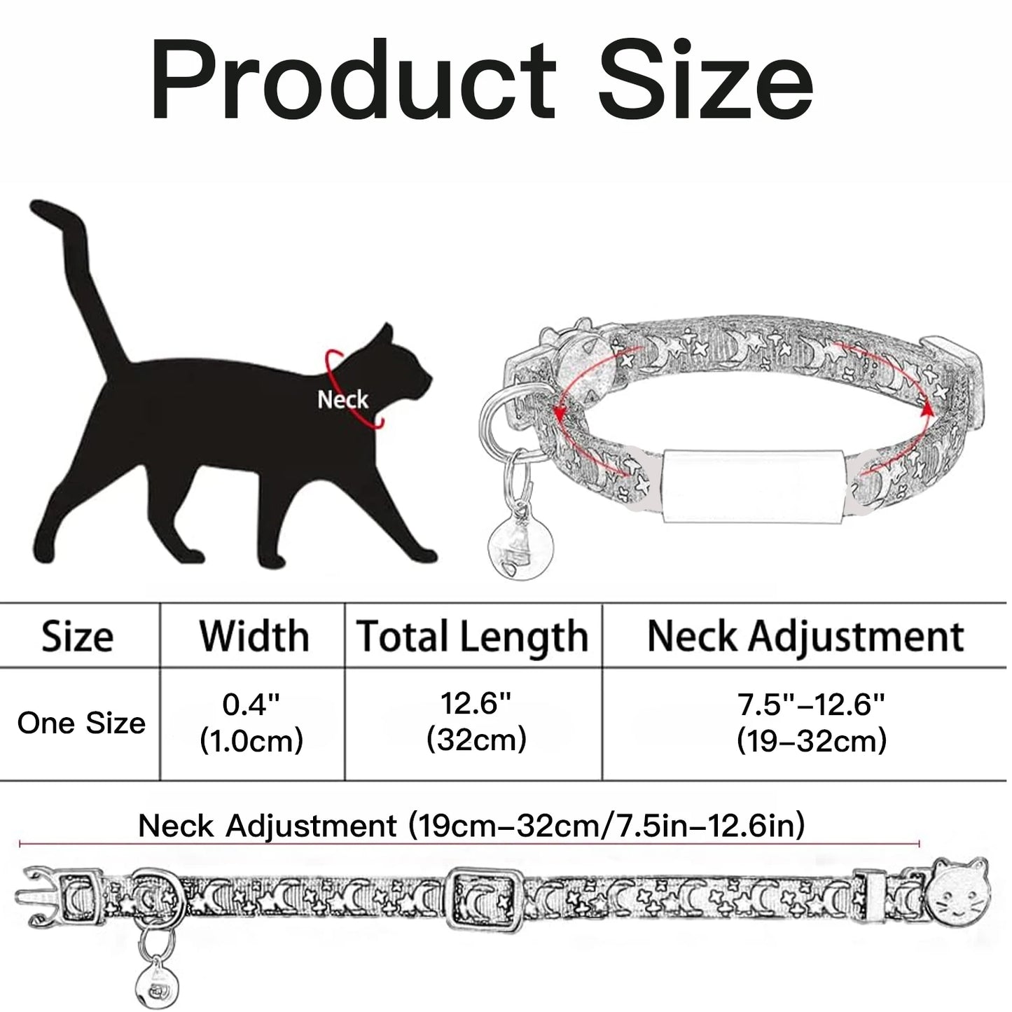 Customized Glow In The Dark Pet Collar (Free Engraved)