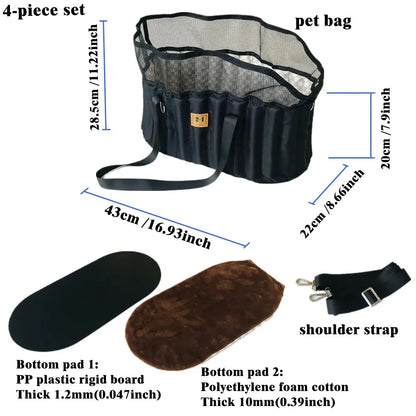 Portable Pet Carrier Bag - Comfortable Crossbody Shoulder Bag