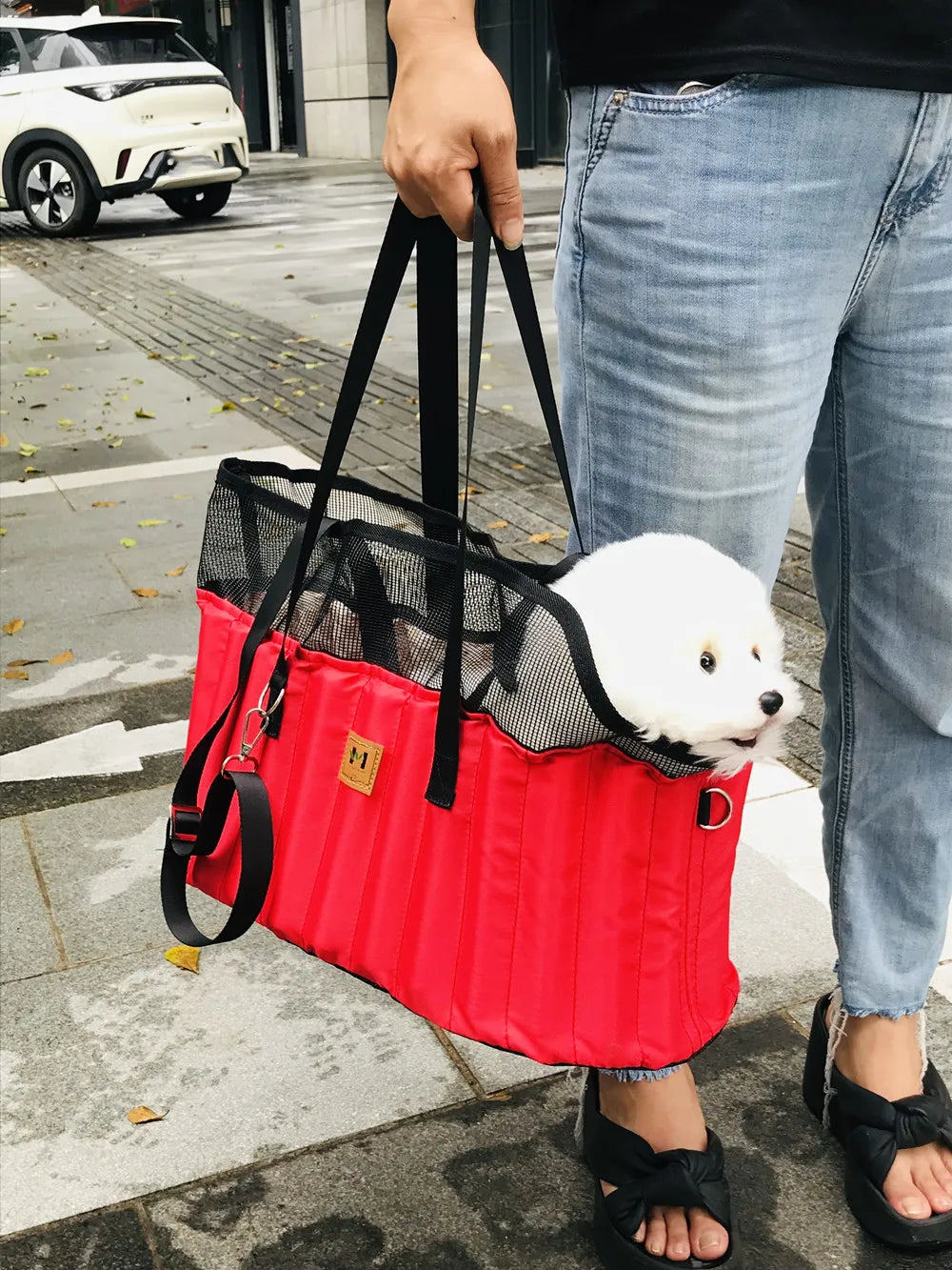Portable Pet Carrier Bag - Comfortable Crossbody Shoulder Bag