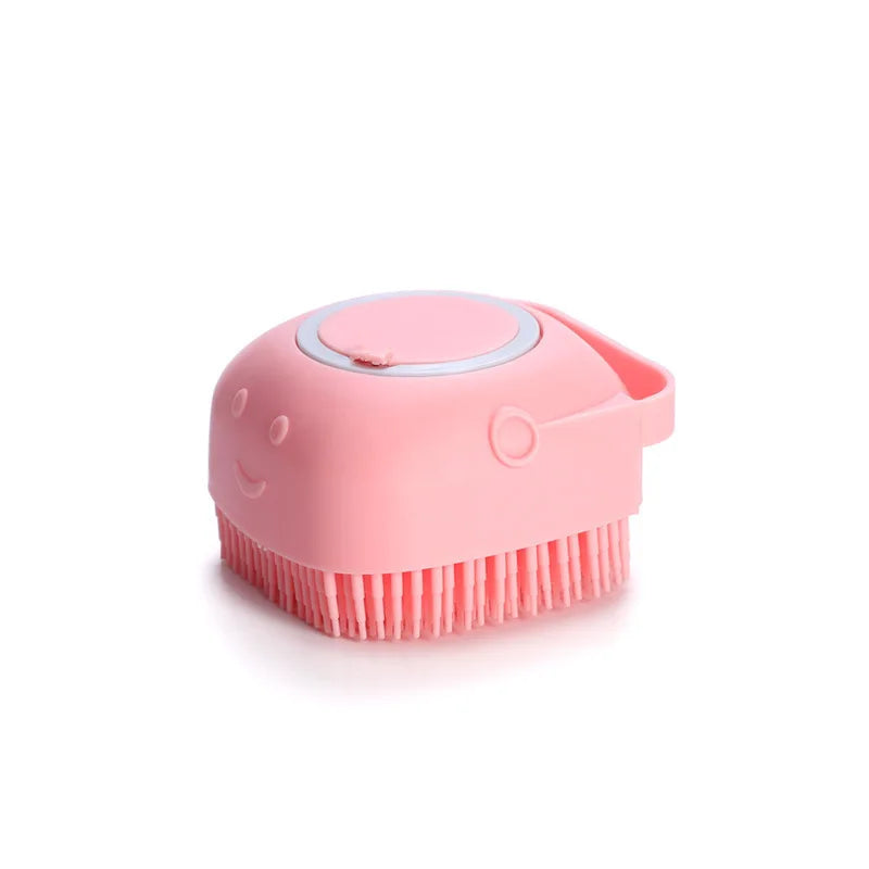 Viral 2 in 1 Pet Shower Brush Massager (Soft Silicone)