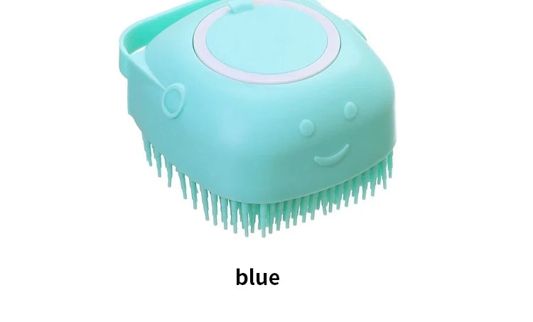 Viral 2 in 1 Pet Shower Brush Massager (Soft Silicone)