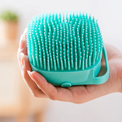 Viral 2 in 1 Pet Shower Brush Massager (Soft Silicone)
