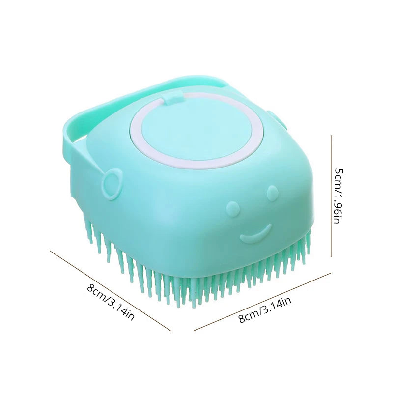 Viral 2 in 1 Pet Shower Brush Massager (Soft Silicone)