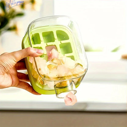 Ice Cube Mold Tray Press Ice Bottle Cup Kettle with Straw