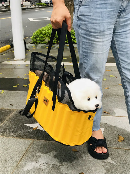 Portable Pet Carrier Bag - Comfortable Crossbody Shoulder Bag