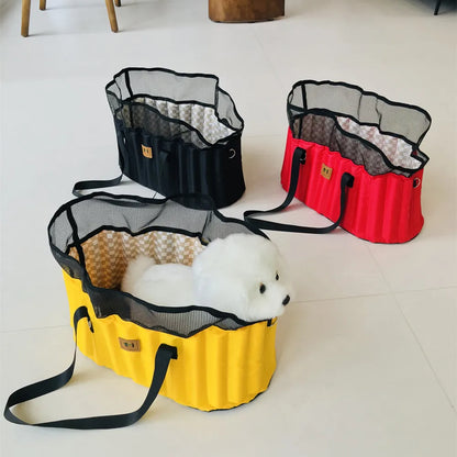 Portable Pet Carrier Bag - Comfortable Crossbody Shoulder Bag