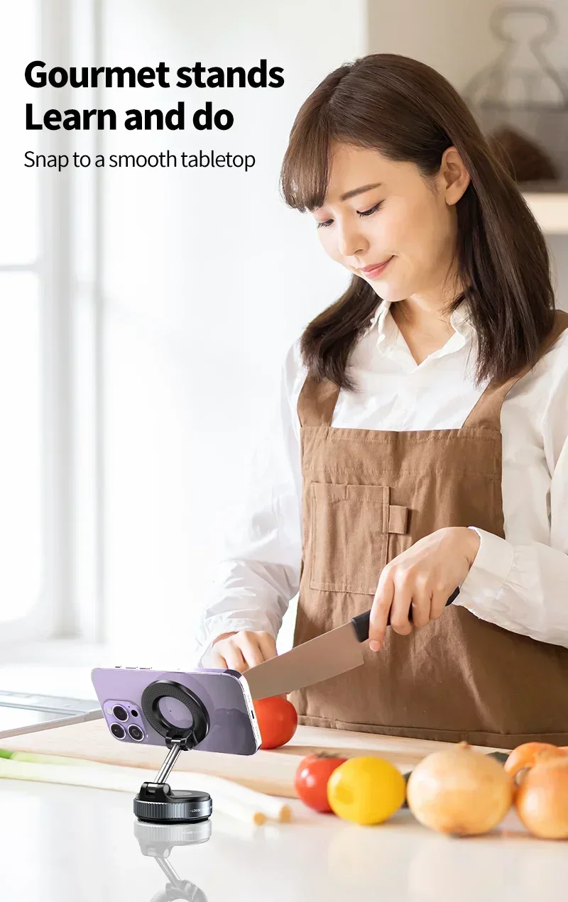 Strong Magnetic Phone Holder Foldable Design 360° Adjustable