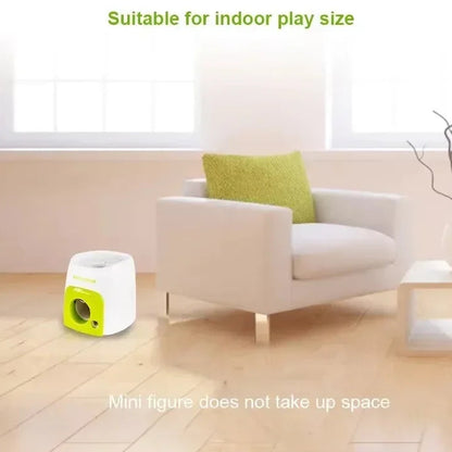 Automatic Dog Ball Launcher with Food Reward - Smart Tennis Ball Thrower Machine
