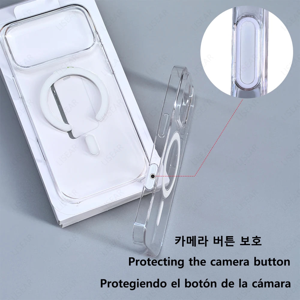 Clear Phone Case For iPhone 17 Air 16 15 14 13 12 Pro Max Mini