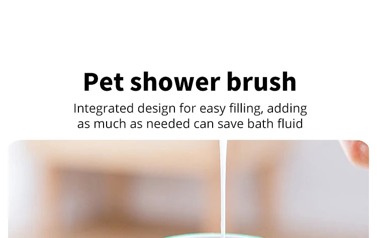 Viral 2 in 1 Pet Shower Brush Massager (Soft Silicone)