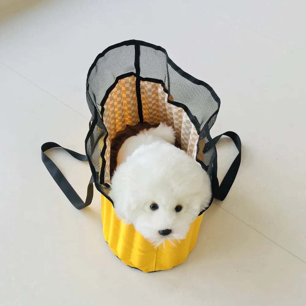 Portable Pet Carrier Bag - Comfortable Crossbody Shoulder Bag