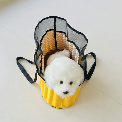 Portable Pet Carrier Bag - Comfortable Crossbody Shoulder Bag