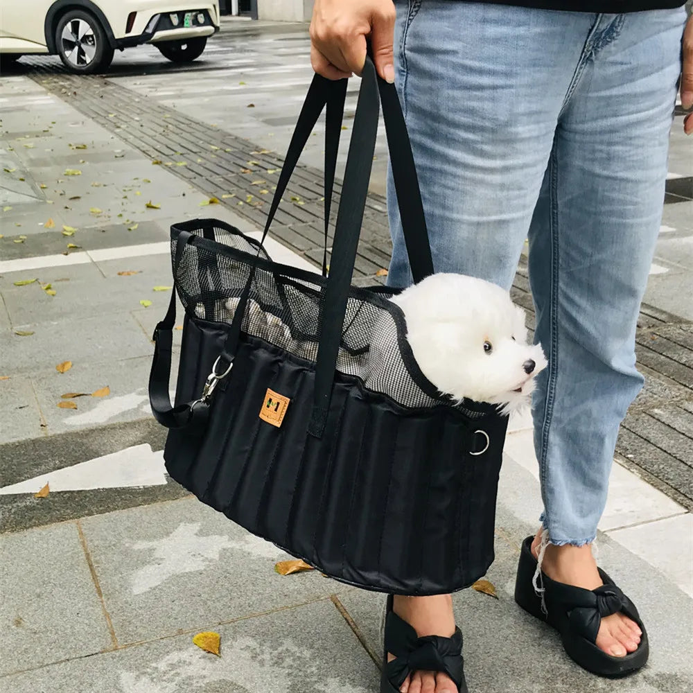 Portable Pet Carrier Bag - Comfortable Crossbody Shoulder Bag