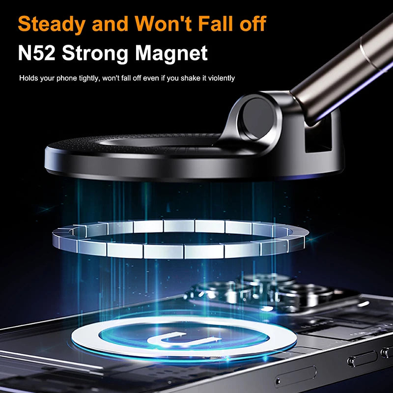 Strong Magnetic Phone Holder Foldable Design 360° Adjustable