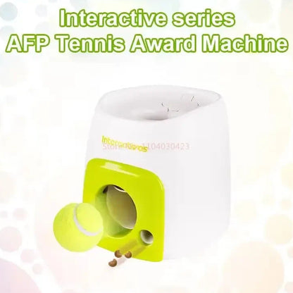 Automatic Dog Ball Launcher with Food Reward - Smart Tennis Ball Thrower Machine